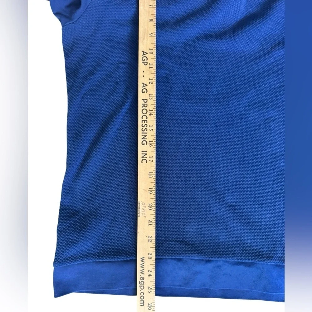 Bugatchi Men’s Blue Quarter Zip Pullover Long Sleeve Cotton Sweater Top XL C180